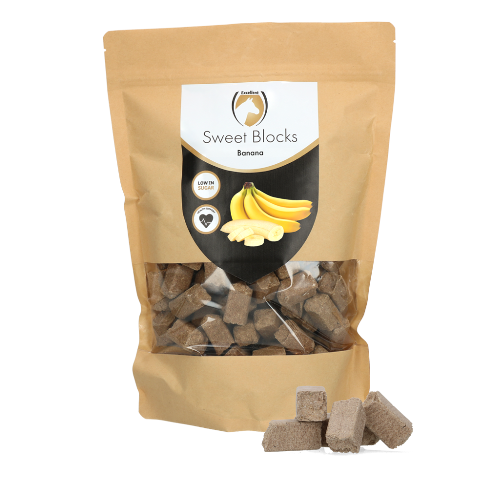 Délicieux Blocs Sucrés pour Chevaux - Banane 1 kg