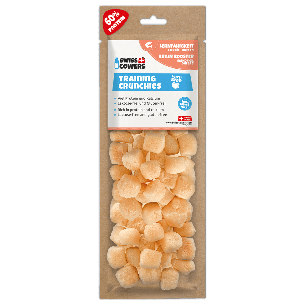 Friandises SwissCowers Cheese Crunchies 30g pour Booster Cérébral