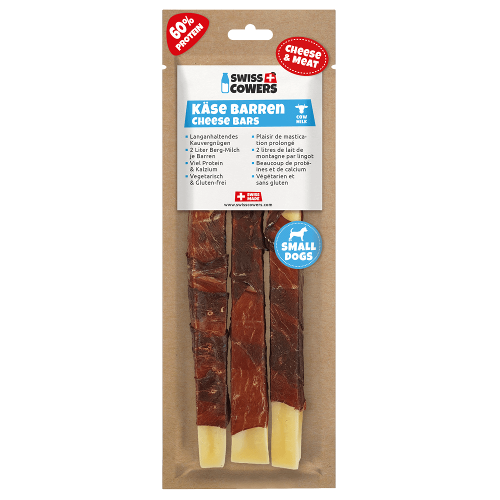 Barres de fromage SwissCowers Black Angus pour chiens