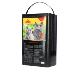 Croquettes Topbrok Excellent Chat et Chaton 10 kg - Qualité NL, Format 28x20x45 cm