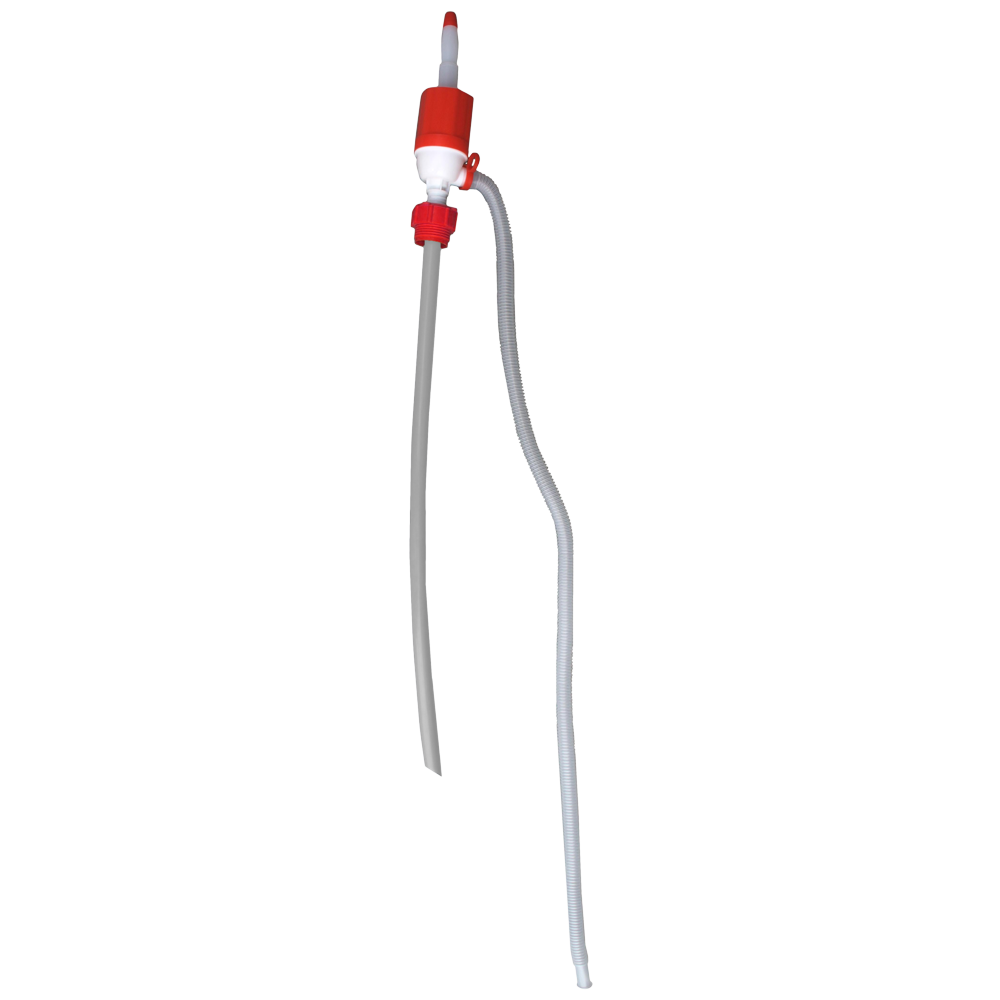 Pompe pour fût de 200 kg avec anneau rouge - Idéale pour l'écurie et le terrain