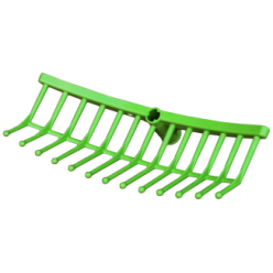 Fourchette d'alimentation en plastique vert 40x15x14 cm pour Écurie et Terrain