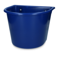Mangeoire 15 l avec crochets Bleu foncé - Vplast - 35.5x35x27 cm