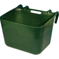 Mangeoire 30L en plastique avec crochets - Parfait pour chevaux