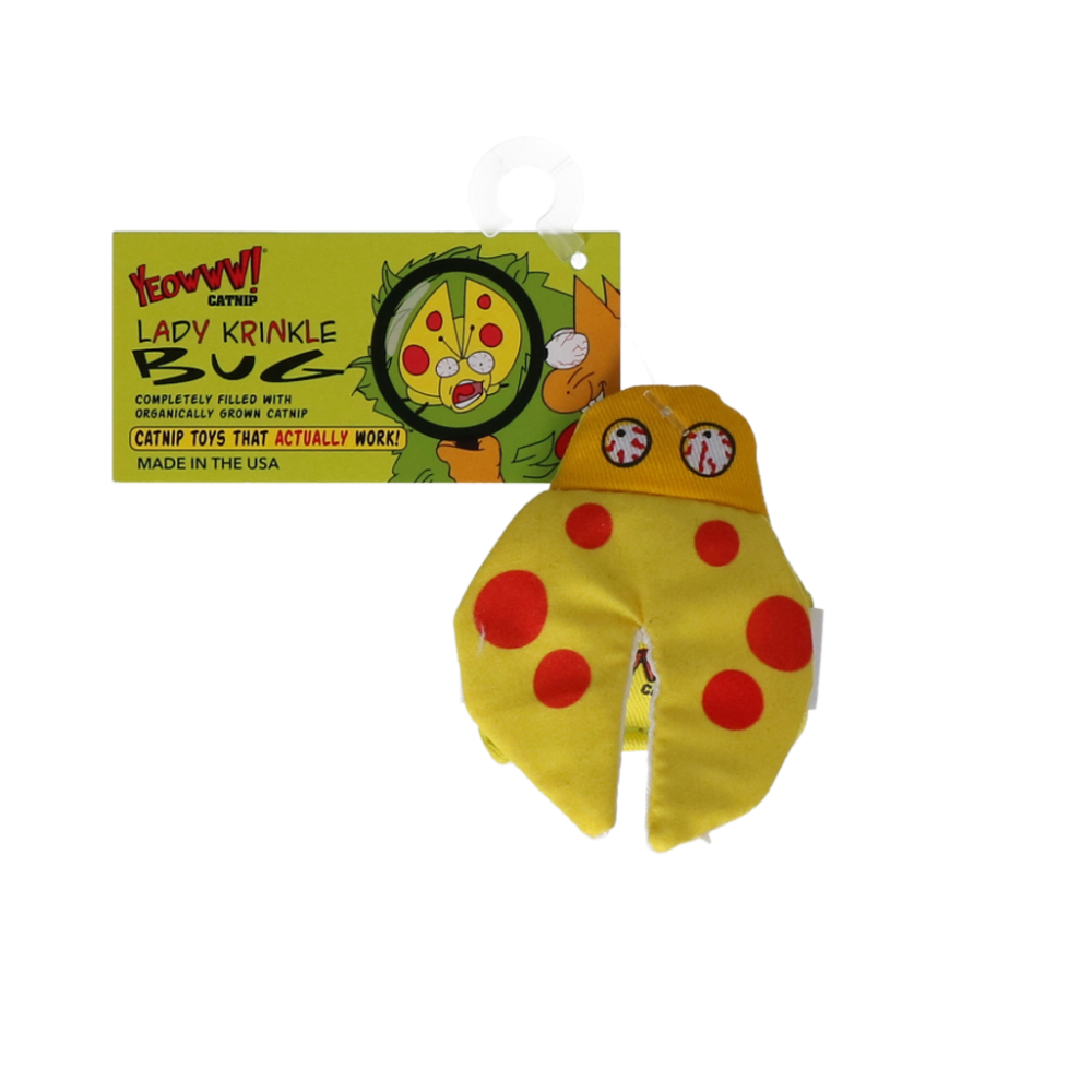 Yeowww! Dame Krinkle Bug - Jouet pour Chat de Qualité