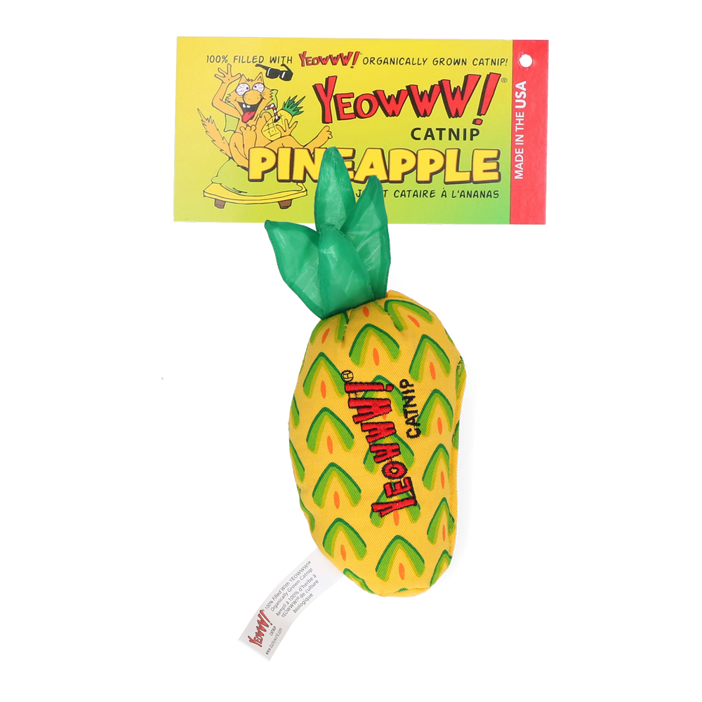 Jouet chat Yeowww! Ananas - Fabriqué aux US