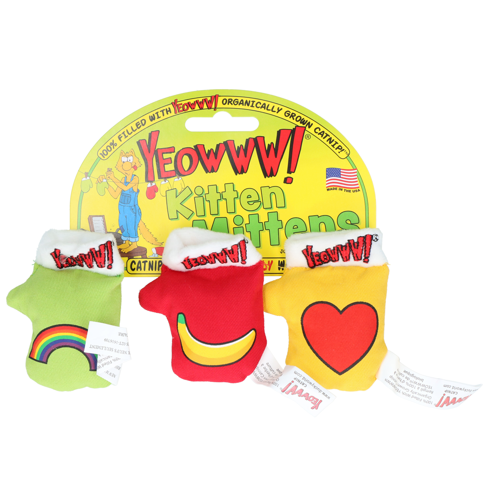 Lot de 3 Moufles pour Chaton Yeowww!