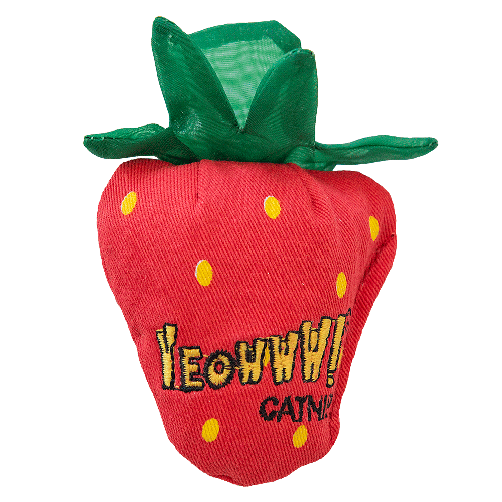 Jouet pour Chat Yeowww! Fraise Originale - Fabriqué aux US