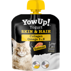 YowUp! Yaourt Saumon Peau Poils - Yaourt Chat Sans Lactose Beauté