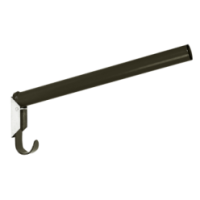 Sangle de selle ronde en métal noir de 44 cm | Professionnel