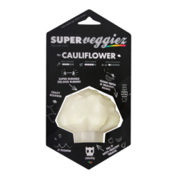 Zee.Dog Super Veggiez Chou-fleur - Jouet Peluche Légume Fun Chien