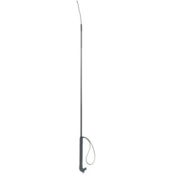 Fouet d'équitation 90cm noir avec poignée en PVC e | Professionnel