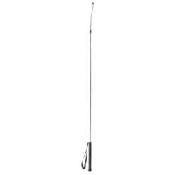 Fouet d'équitation en fibre 90cm noir - Prêt pour l'action !