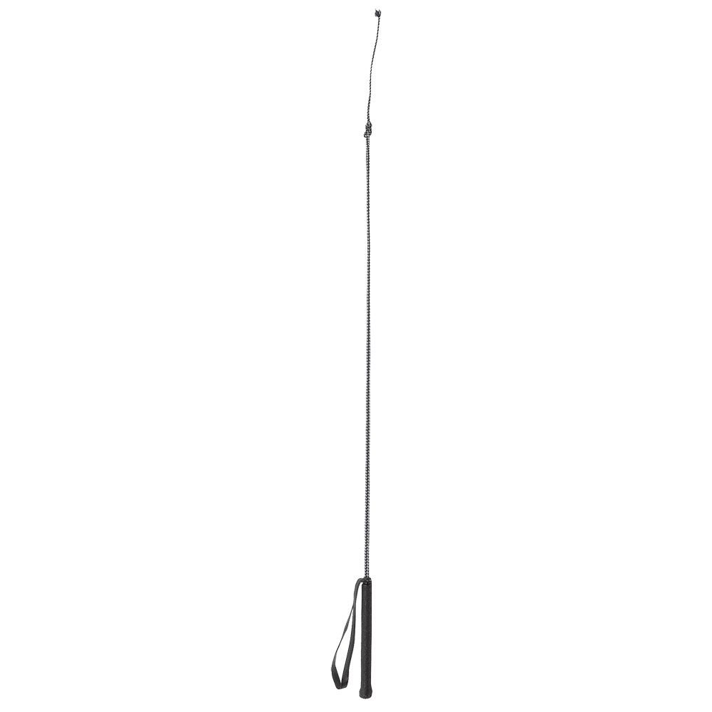 Fouet d'équitation en fibre 90cm noir | Professionnel