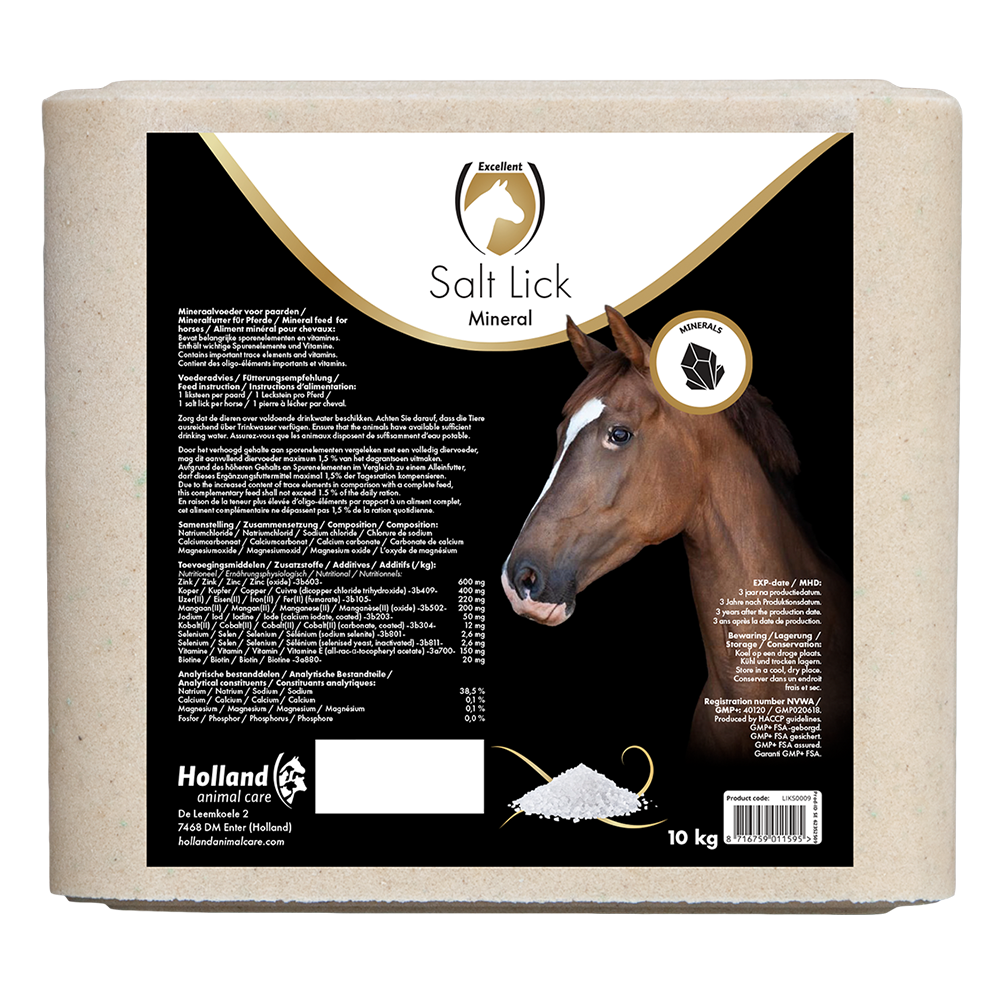 Excellent Bloc de sel minéral pour chevaux 10 kg | Professionnel