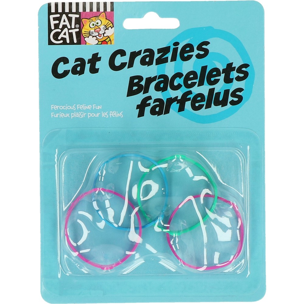 FAT CAT Cat Crazies 4-Pack - Jouets amusants pour chats