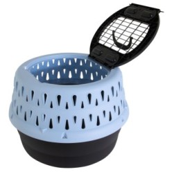 Petmate Kennel Get-A-Round Bleu pour Chats - Confort et Sécurité