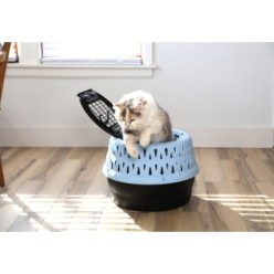Petmate Kennel Get-A-Round Bleu pour Chats - Confort et Sécurité