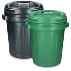 Seau de rangement 40L avec couvercle - Spacieuse et pratique