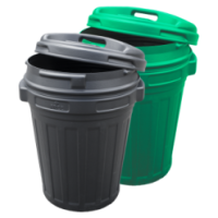 Boîte de rangement avec couvercle 70L Noir pour Cheval