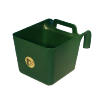 Bac d'alimentation OK Plast 11L Vert avec crochet - Pour Cheval