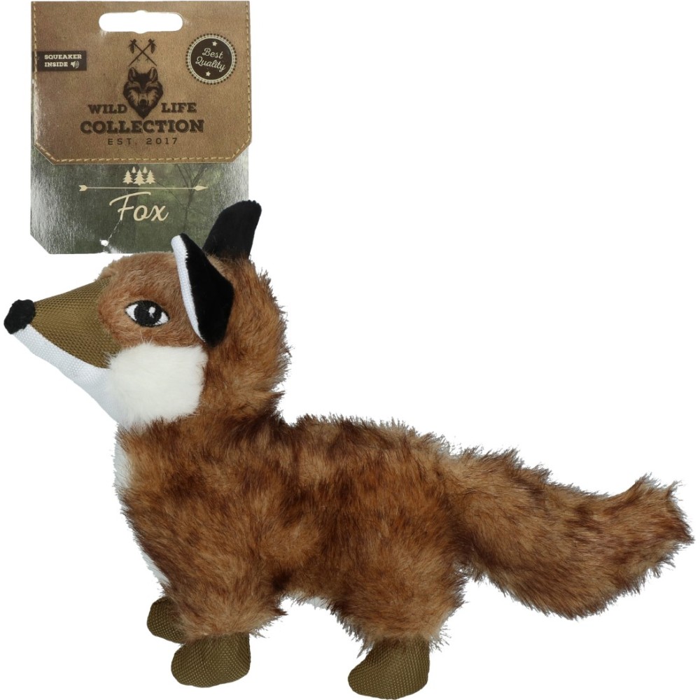 Wild Life Renard - Jouet Peluche Réaliste Malin Chien