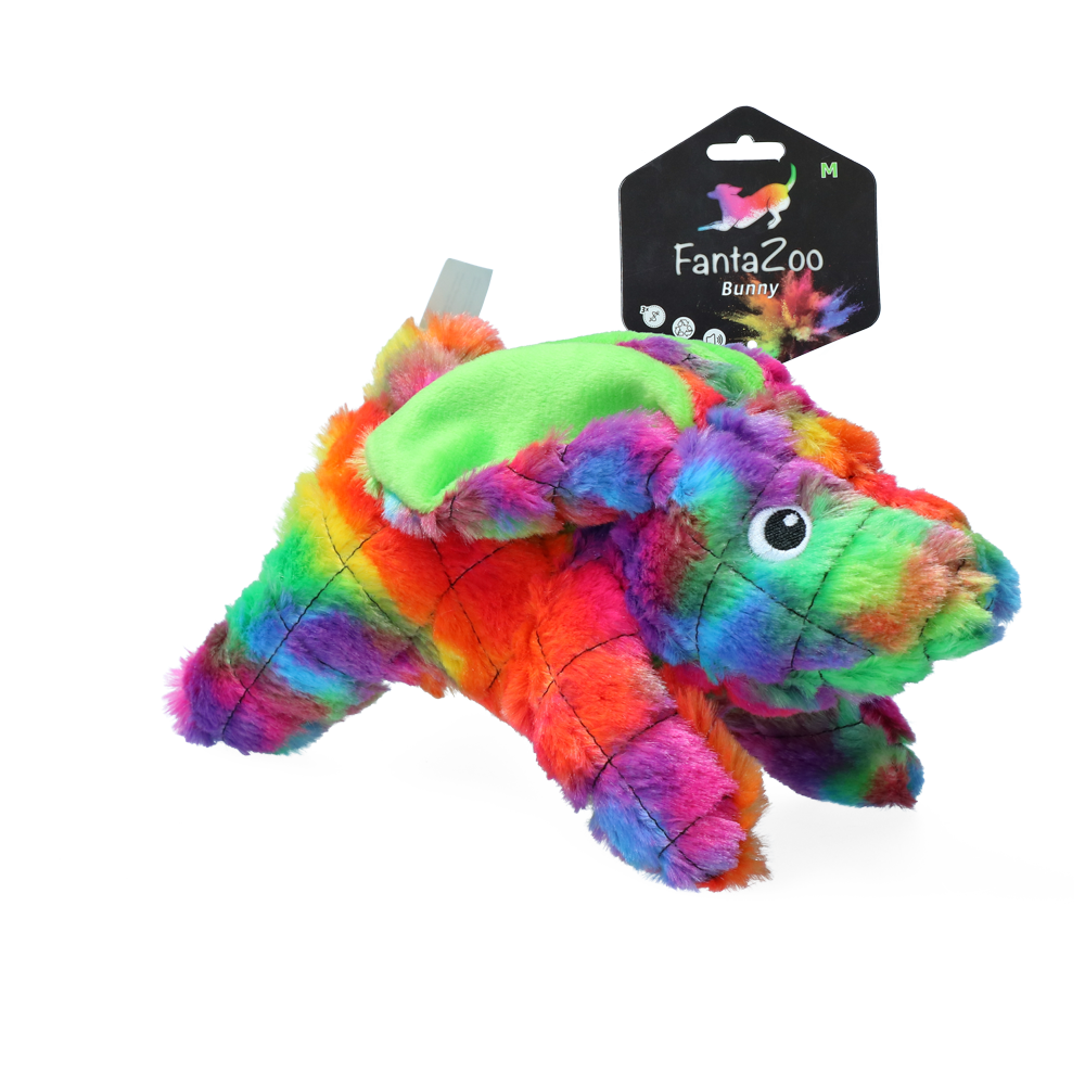 FantaZoo Lapin - Jouet pour chien de taille M