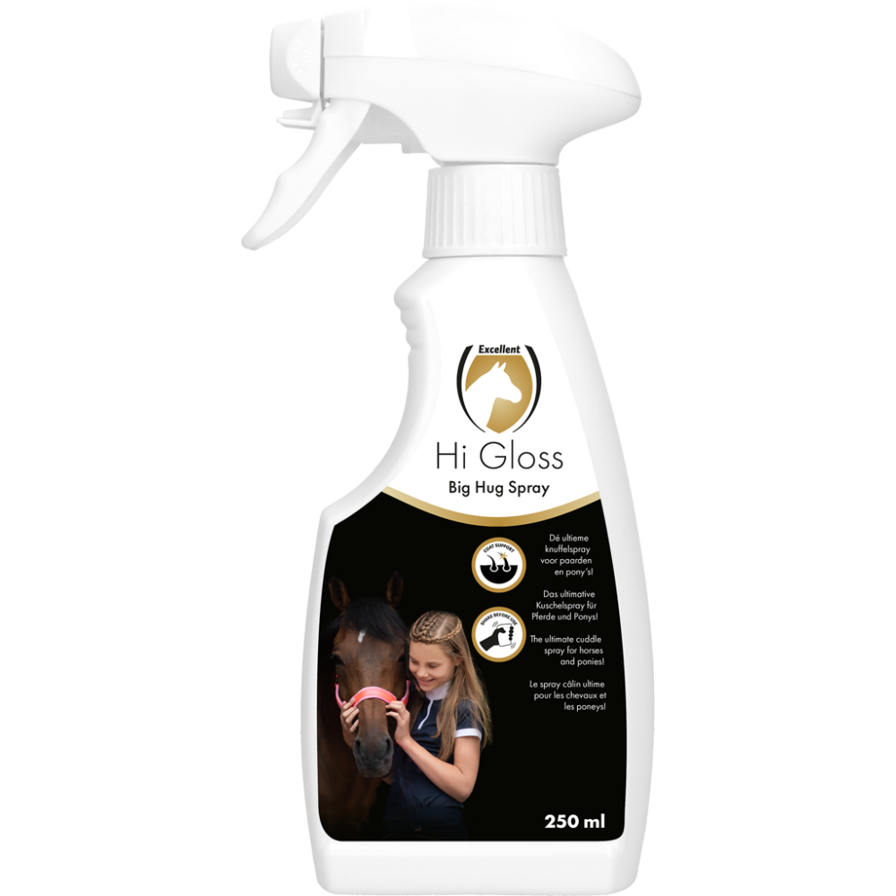 Spray Excellent Horse Hi Gloss Big Hug 250 ml Pour Cheval