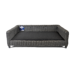Panier pour chien en osier Let's Sleep Cozy Basket Anthracite