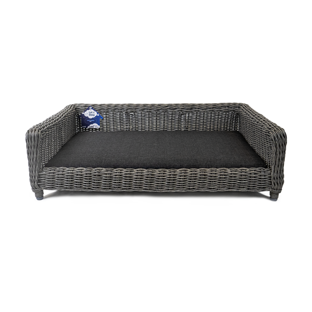 Panier pour chien en osier Let's Sleep Cozy Basket Anthracite