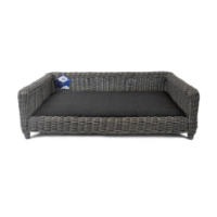 Panier pour chien en osier Let's Sleep Cozy Basket Anthracite