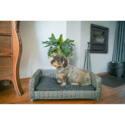 Panier pour chien en osier Let's Sleep Cozy Basket Anthracite
