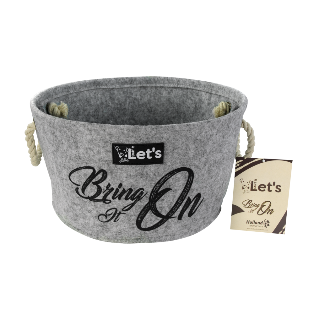 Let's Stuff It Bring it On Panier Jouets - Rangement Jouets Stylé Chien