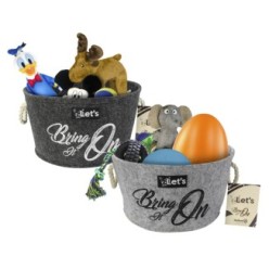 Let's Stuff It Bring it On Panier Jouets - Rangement Jouets Stylé Chien