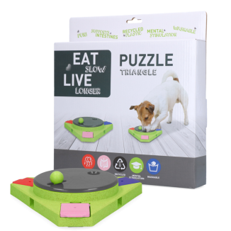 Puzzle Triangle Mangez Lentement Vivez Plus Longtemps
