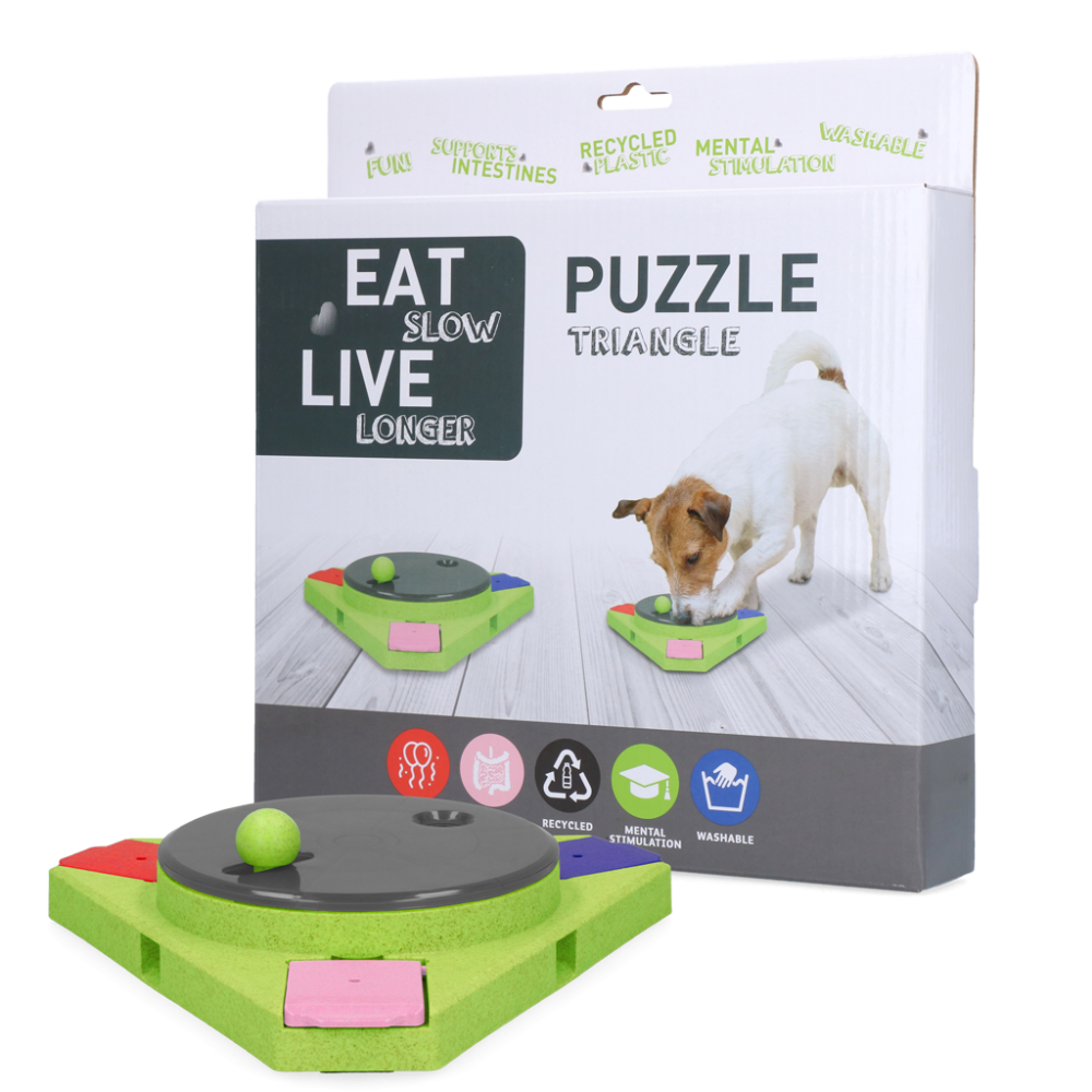 Puzzle Triangle Mangez Lentement Vivez Plus Longtemps
