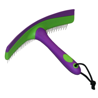Grattoir Fun Sweat Violet/Vert - Pour Cheval