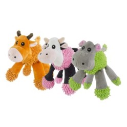 Fuzzle Vache avec 5 couineurs pour Chien
