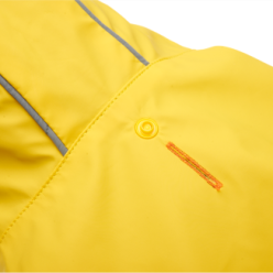 Imperméable à capuche réfléchissant pour chien Goo-eez Jaune/Gris