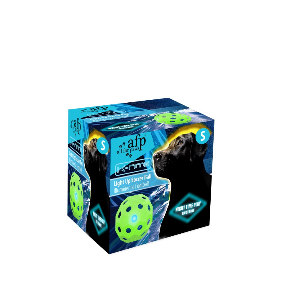 Ballon de football lumineux AFP K-Nite pour chien