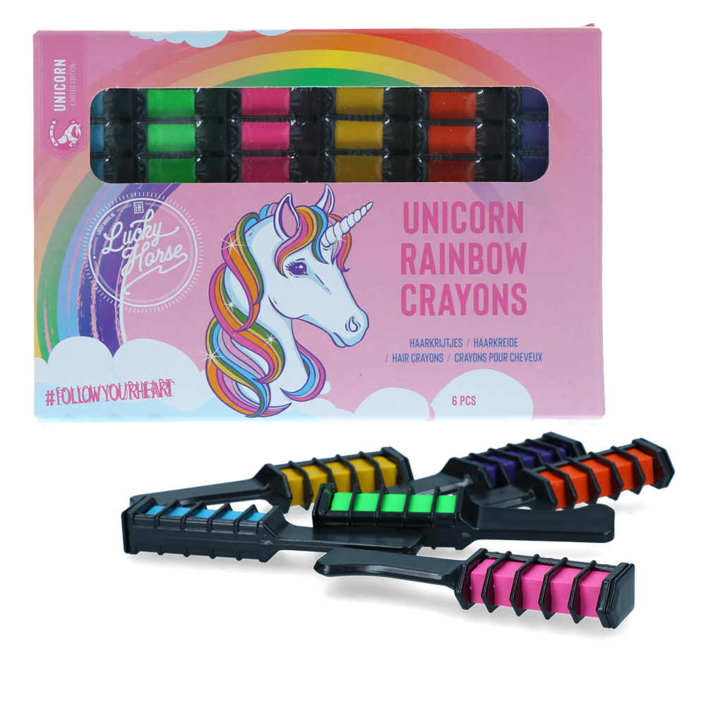 Craie colorée arc-en-ciel Licorne Lucky Horse | Professionnel