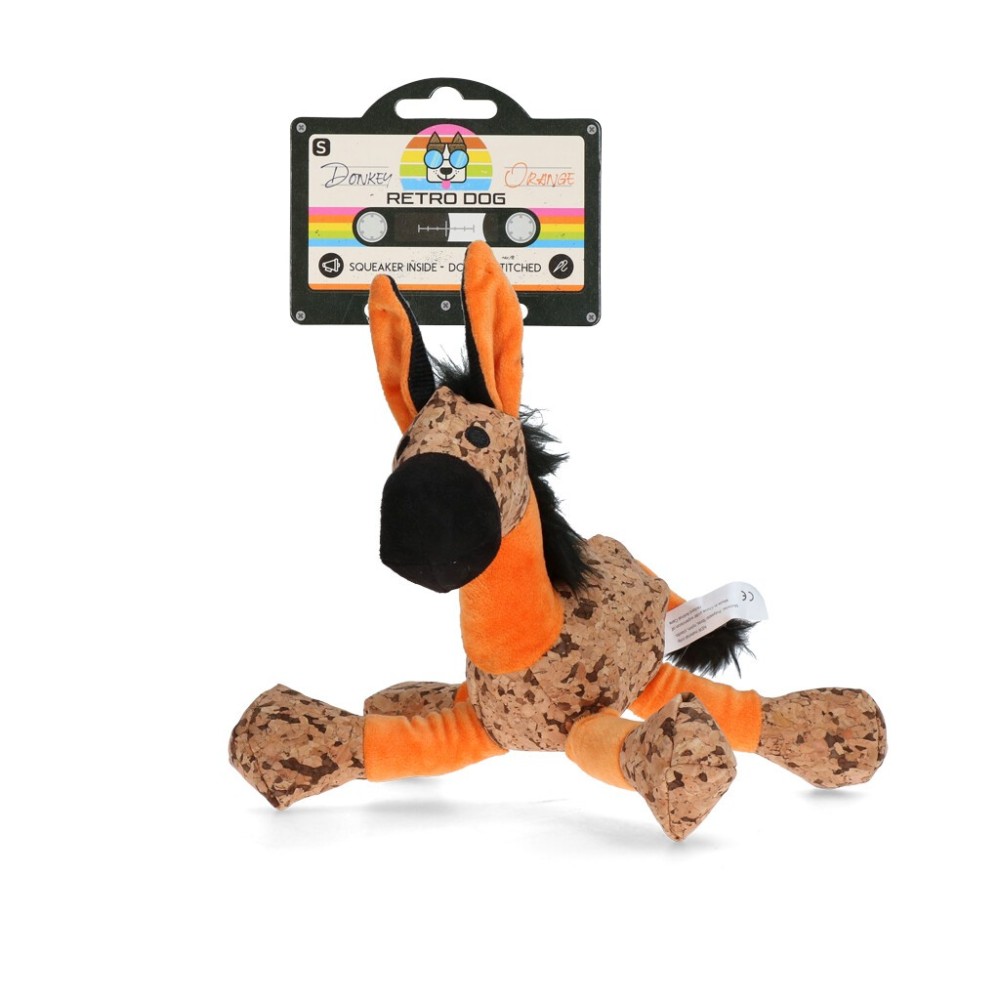 Retrodog Jouet Âne - Peluche Rétro Vintage Couineur Chien