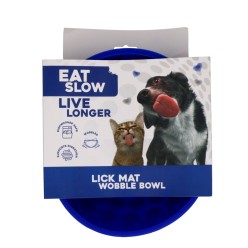 Tapis anti-glouton pour chien Eat Slow Live Longer - Rouge