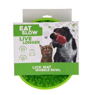 Tapis anti-glouton pour chien Eat Slow Live Longer - Rouge