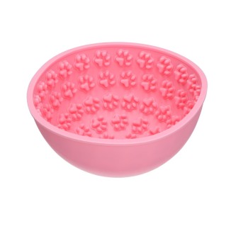 Tapis anti-glouton pour chien Eat Slow Live Longer - Rouge
