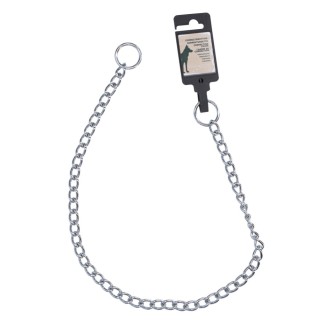 Chaîne de correction chromée 2 x 350 mm pour chien