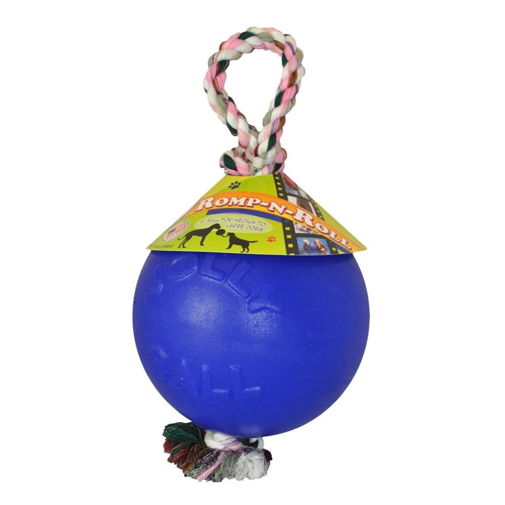Jolly Romp-n-Roll - Balle Corde Increvable Polyvalent Chien