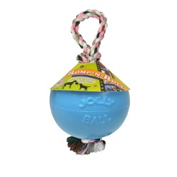 Jolly Romp-n-Roll - Balle Corde Increvable Polyvalent Chien