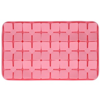 Tapis à Laper Eat Slow Live Longer Fleur Rouge 2.6x24.3x34.7 cm
