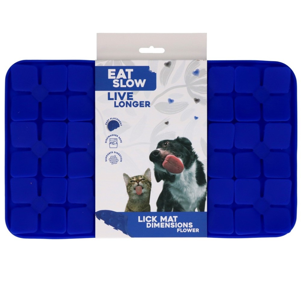 Tapis à Laper Eat Slow Live Longer Fleur Rouge 2.6x24.3x34.7 cm